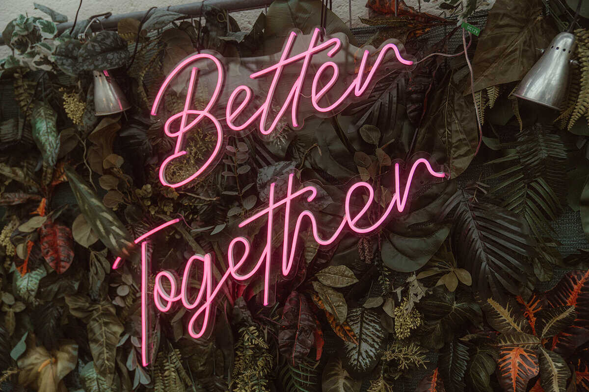 Better Together Neon-Schriftzug